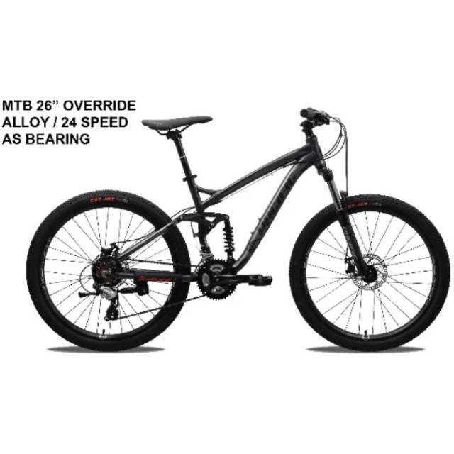SEPEDA MTB 26 MTB PACIFIC OVERRIDE 8 SP FULL SUS