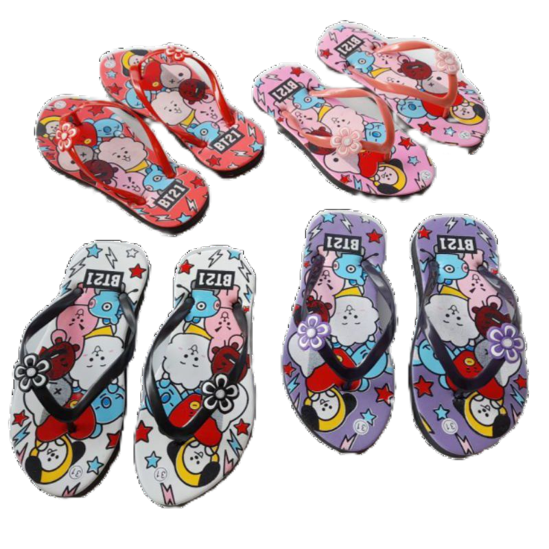 JB Sandal Anak Motif Bts21 Murah