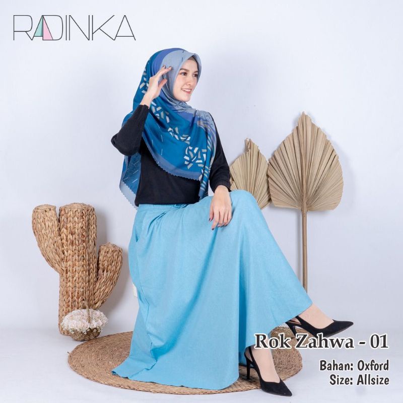 Radinka Rok Panjang Bawahan Wanita Model Payung Kekinian Bahan Premium - Baju Muslim Wanita
