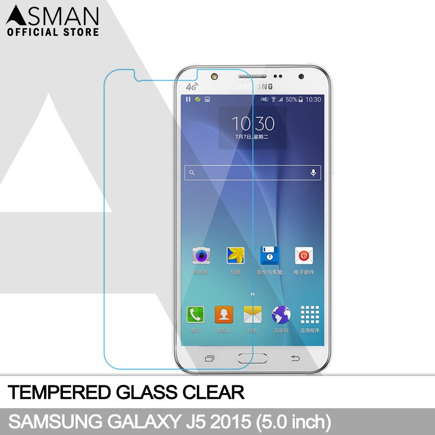 Tempered Glass Samsung Galaxy J5 (2015) / J500 (5.0&quot;) | Anti Gores Pelindung Layar Kaca - Bening