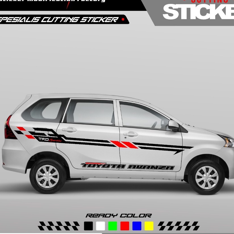 Stiker mobil toyota avanza stiker mobil avanza cutting stiker body mobil avanza