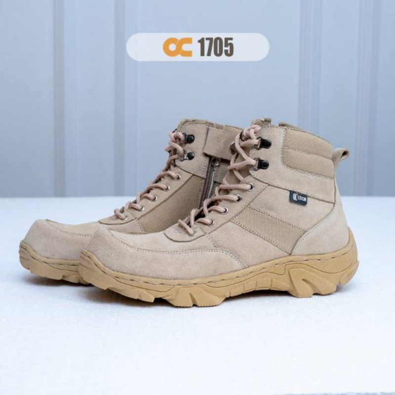 SEPATU BOOT KULIT MODEL DELTA OC-1705