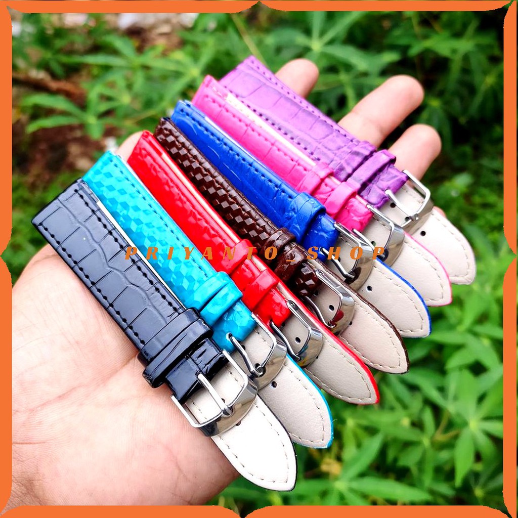 TALI JAM TANGAN KULIT LEATHERS STRAP PRIA WANITA 20MM MOTIF FASHION B20.