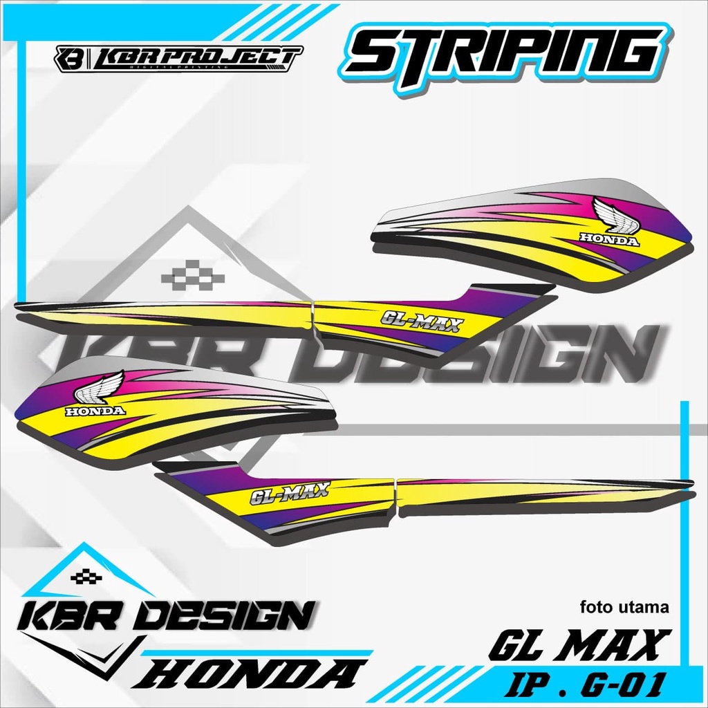 (COD) STICKER STRIPING MOTOR GL MAX - STICKER STRIPING GL MAX.01