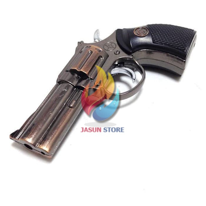 Super Promo! KOREK API PISTOL REVOLVER LASER BRONZE MANCIS LAS LIGHTER UNIK Murah!