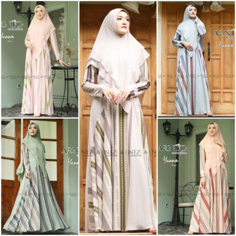 Yunna Set Syari Original by Arniz terbaru