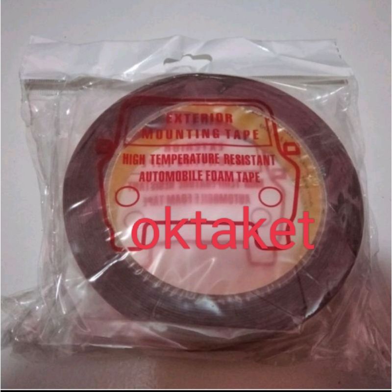 lem double tape 3M perekat bolak balik merah 8mm x 5 meter