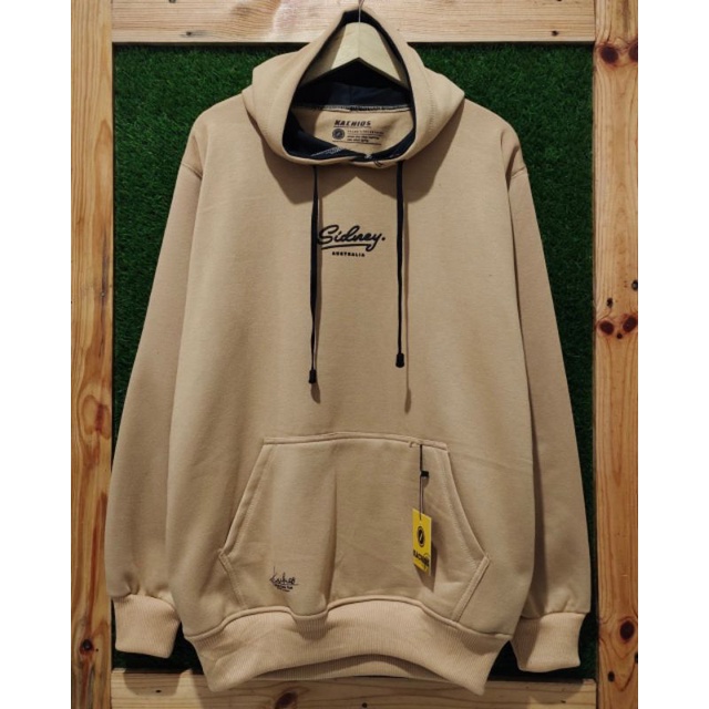 jaket sweater Hoodie khacios warna crem Sidney