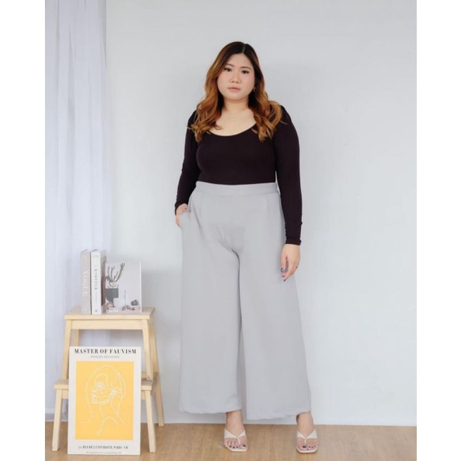 Ariana - Kulot Scuba Jumbo XXL Premium Tebal Kulot Highwaist Jumbo Ukuran Besar