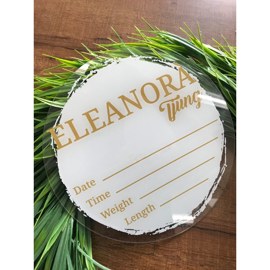 HOSPITAL BOARD / PAPAN NAMA BAYI / PAPAN WELCOME BAYI / BABY BOARD / WELCOME BABY BOARD / NEWBORN GI
