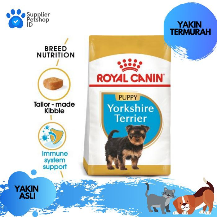 Makanan Anak Anjing Royal Canin Puppy Yorkshire 1 5kg Asli Termurah Shopee Indonesia