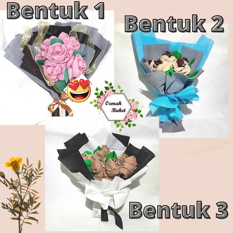 Buket Bunga Hijab Voal | Buket Hijab Azara | Buket Kerudung | Oemah Buket Official