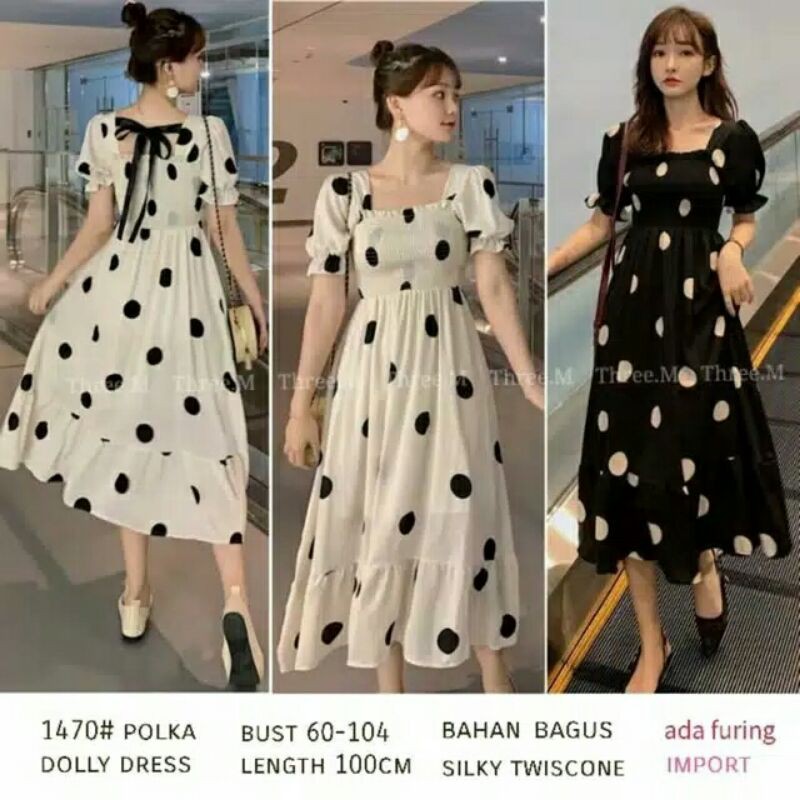 Dress Polkadot tie import