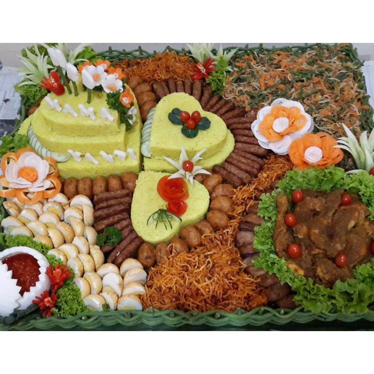 Paket Nasi Tumpeng Umi Katering Cocok Untuk Acara Kantor Pesta Pernikahan Khitanan Arisan Jln2 Shopee Indonesia