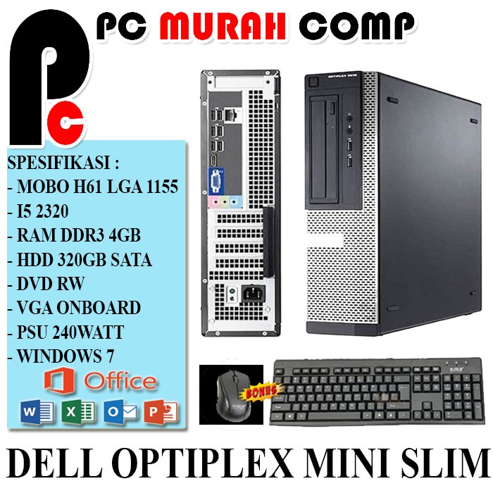 DELL OPTIPLEX l PC KOMPUTER BUILD UP OFFICE l PC SEKOLAH