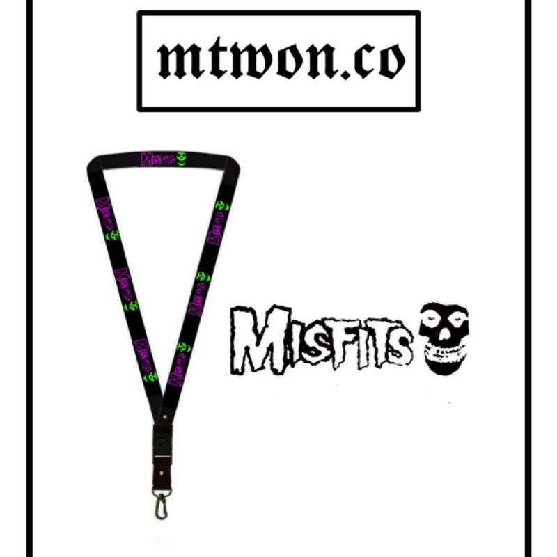 

TALI LANYARD MISFITS BAND METAL ROCK - TALI ID CARD GANTUNGAN KUNCI GANTUNGAN FLASHDISK GANTUNGAN NAMETAG TALI LANYARD BEST SELLER COD