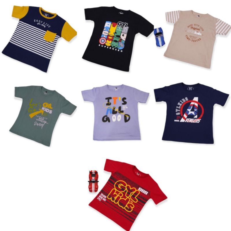 kaos anak cowok gyl kids