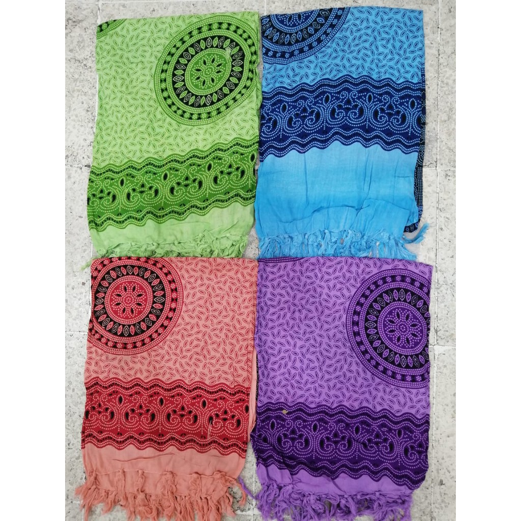 Kain Pantai Bali Motif Mandala Warna Random