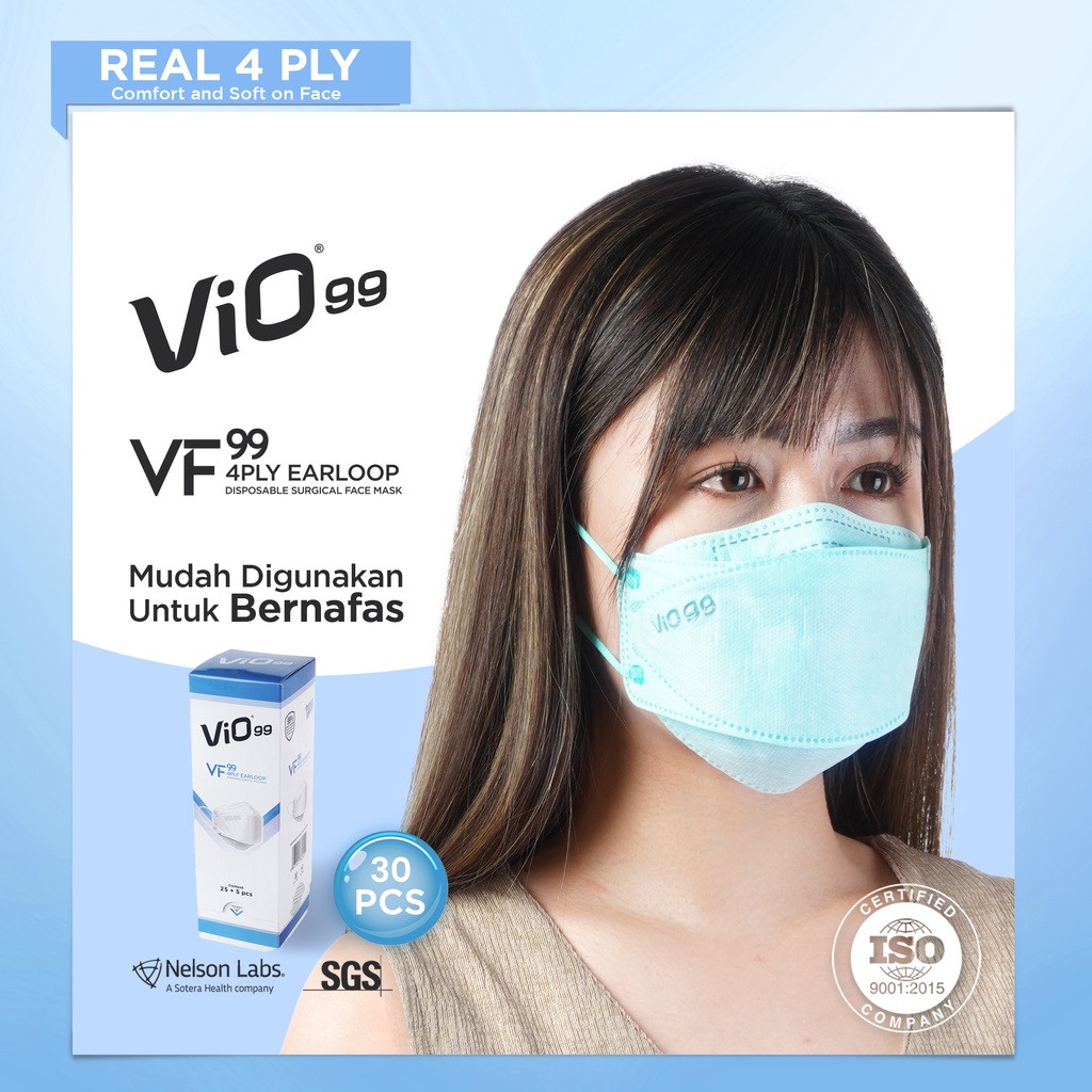 Vio - VF99 Mask '30S 4 Ply Earloop Baby Colours