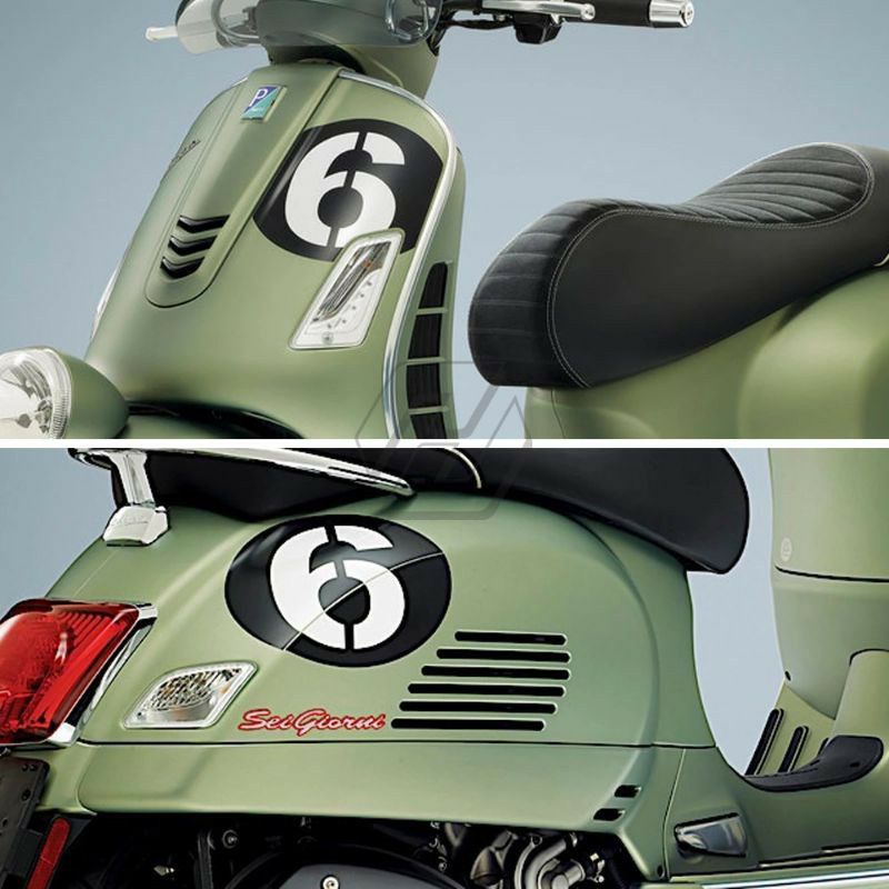 Stiker Motor Cutting Stiker Vespa Piaggio Stiker Nomor 6 Stiker Vespa Matic Angka Bisa Dirubah