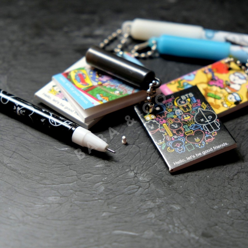 PULPEN BT21 PEN GANTUNGAN BUKU BT21 PEN BT21 FAMILY UNIK LUCU MURAH BANGTAN ATK MURAH-1
