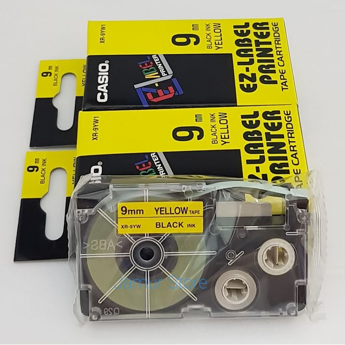 

TGR540S1 Ez- Label Casio Tape Cartridge 9Mm Black Ink Yellow E57Dtgfe