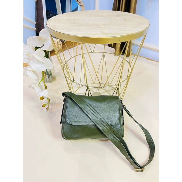 TAS WANITA KULIT ASLI WARNA HIJAU BOTOL