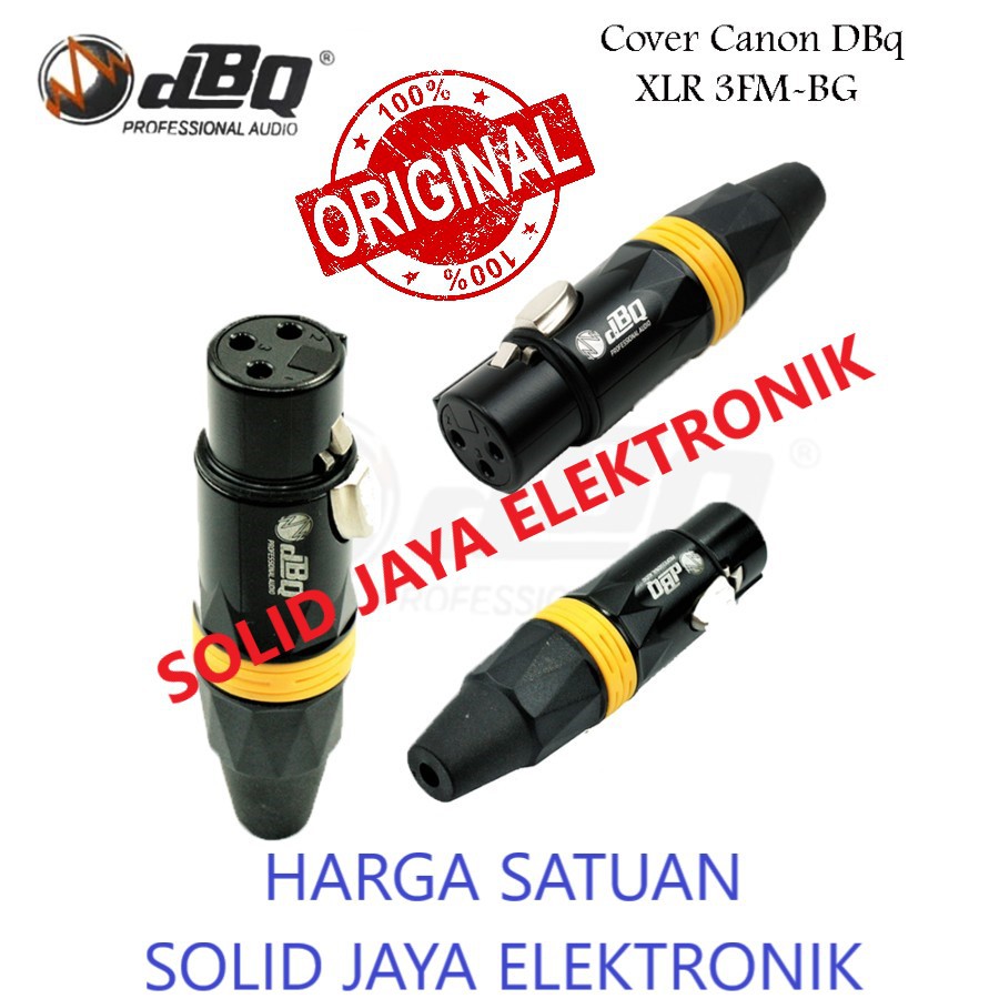 JACK CANON XLR FEMALE CEWE JAK JEK JECK MIC COVER CANON SOKET MIXER CEWEK XLR  DBQ AUDIO DBQ ASLI ORI ORIGINAL