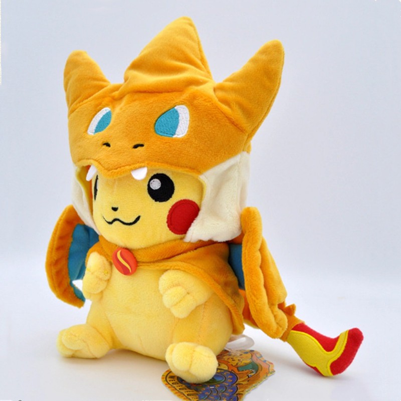 Mainan Boneka Plush Anime Pokemon Pikachu Charizard Hat Charizard Ukuran 22cm Untuk Hadiah Ulang Tahun Anak