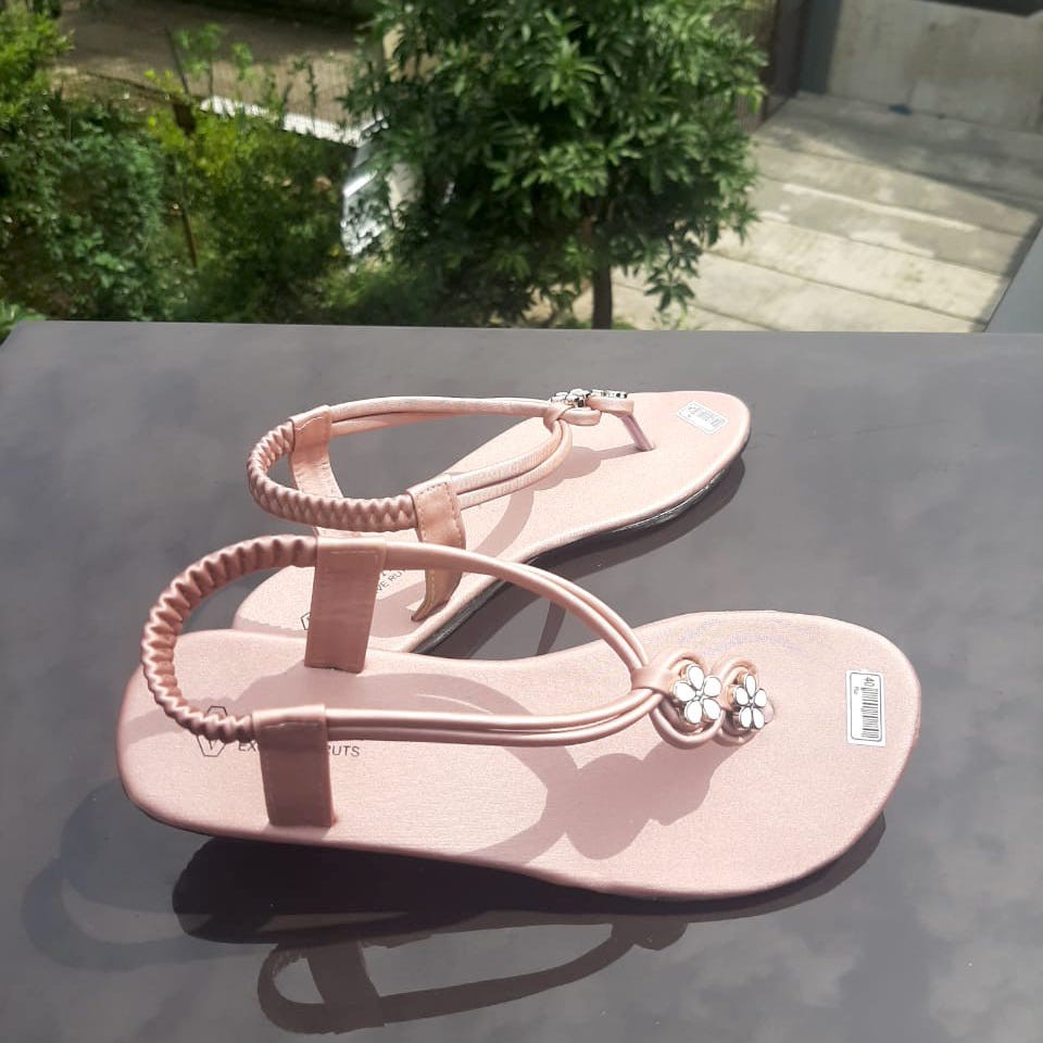 SDPD05 Sandal Wanita Sandal Teplek Tali Bisa Couplean sama anak - Motif Bunga [Bisa COD]