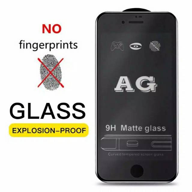 IPHONE 6 7 8 6+ 7+ 8+ 6G 6S 7G 8G 6 PLUS 7 PLUS 8 PLUS TEMPERED GLASS GLARE MATTE ANTI MINYAK SCREEN GUARD PELINDUNG LAYAR TEMPRED ANTI GORES KACA