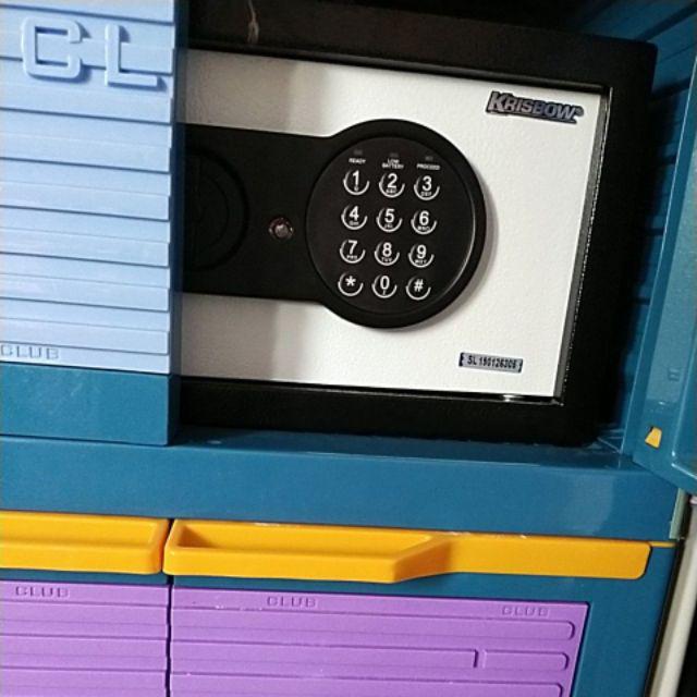Krisbow Brankas 20et-1/2 - Hitam / Brankas Uang Digital Safe Box / Brankas Mini