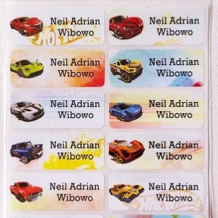 

STIKER LABEL NAMA TAHAN AIR - HOTWHEEL