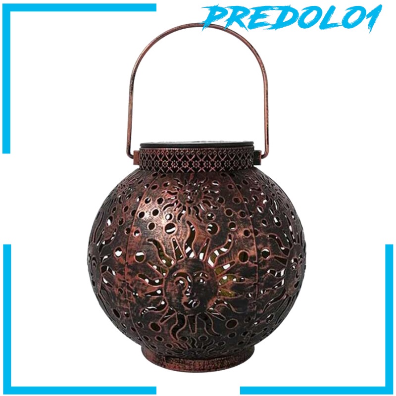 [PREDOLO1] Garden Hanging LED Solar Lantern Hollow Landscape Lamp