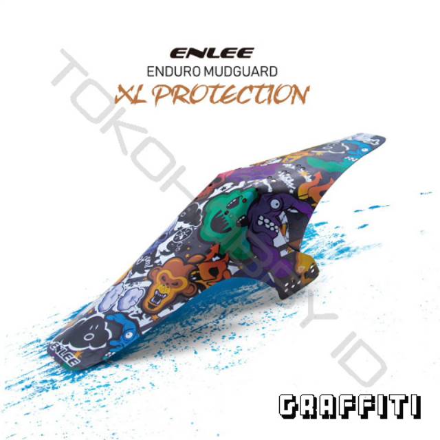 Mudguard Fender Spakbor Sepeda Enlee Grafitti XL Protection