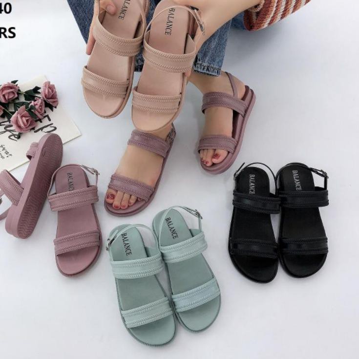 0KB SEPATU SANDAL KARET JELLY BALANCE 6688-2↕➳ (Best Product)
