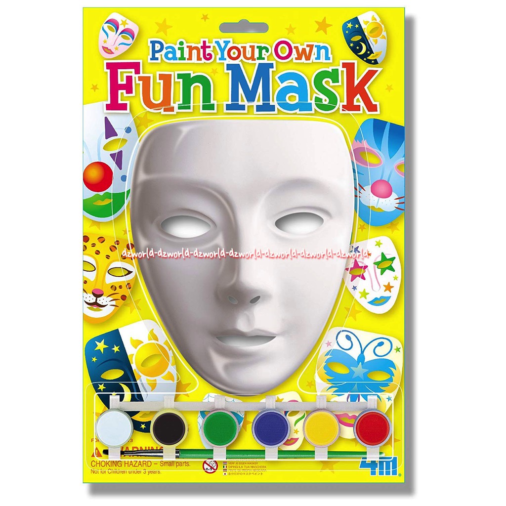 4M Paint Your Own Mask Mainan Kreasi Menghias Topeng Melukis mewarnai Topeng Untuk Anak Kreatifitas