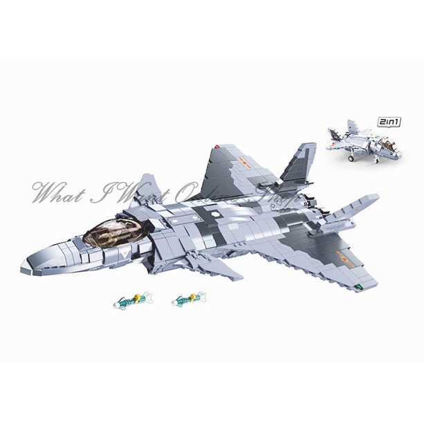 Sluban Brick - J20 Mighty Dragon Fighter/ Pesawat Tempur M38-B0931
