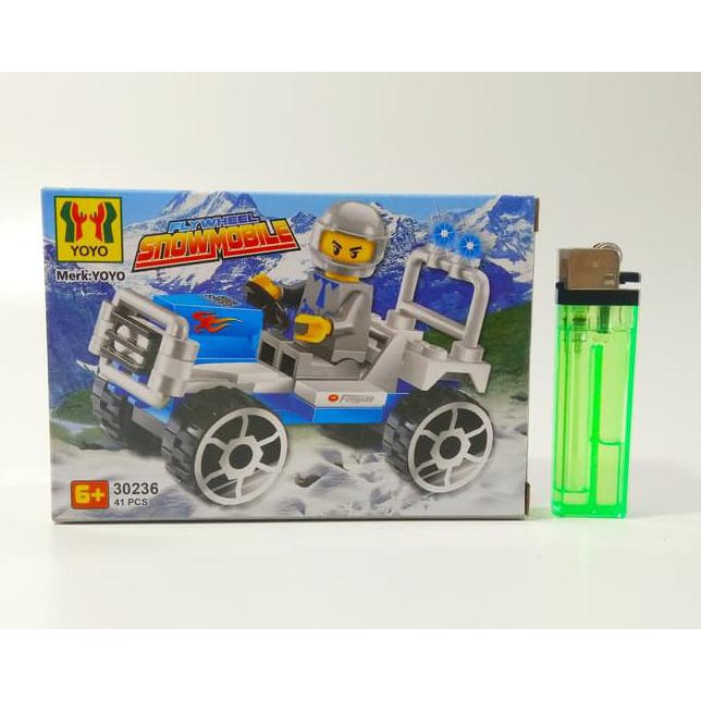 Lego Flywheel Snow Mobile Mobil Keren Murah Meriah