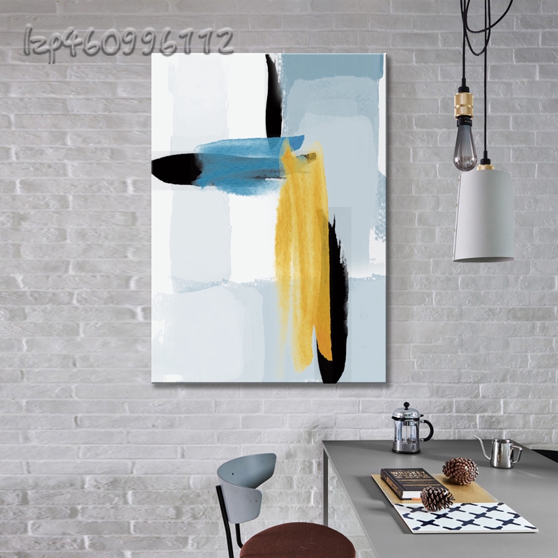  Lukisan  Abstrak  Gaya Nordic Dengan Bingkai Kayu Shopee  