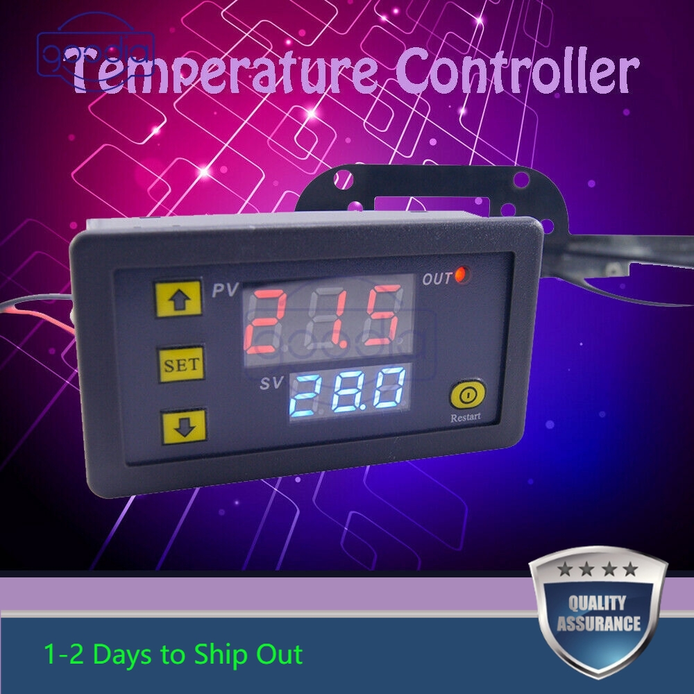 Termostat Pengatur Suhu Digital Lcd W3230 12v/24v 20a 110v-220v 10a