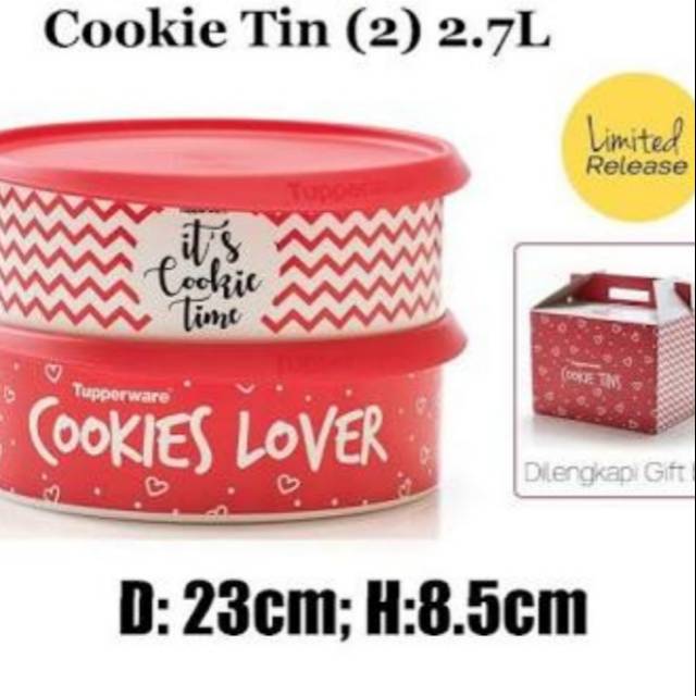 Promo tupperware Cookie tin
