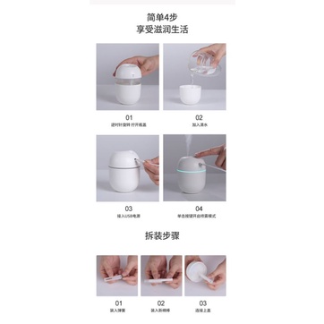 Diffuser Humidifier Mobil Purifier Uap Rumah Aromatherapy Pengharum Pewangi Ruangan Ultrasonic Pewangi Ruangan Air Diffuser Aroma Terapi Purifier Oil Diffuser Portable Terapkan ke Essential oil