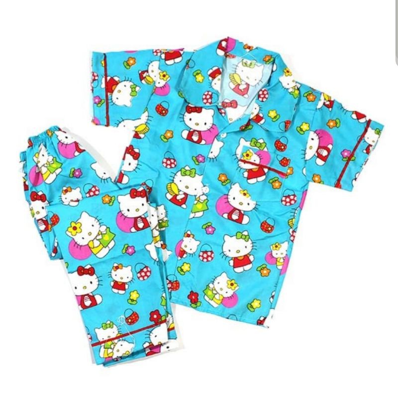 BAJU SETELAN ANAK/BAJU PIYAMA ANAK/BAJU TIDUR ANAK UKURAN 1-12 TAHUN