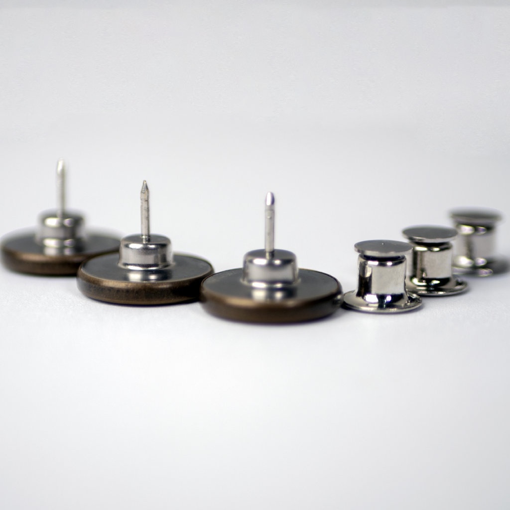 Esrocte Kancing Celana Jeans Magic Fit Adjustable Button - Diameter 15mm Emas Antik-1