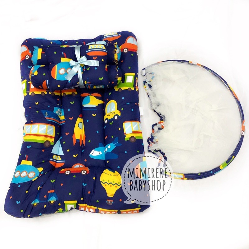 [KELAMBU BISA DILEPAS] Kasur Kelambu Bayi Set / Kasur Bayi Set Bantal Guling MIMIRERE