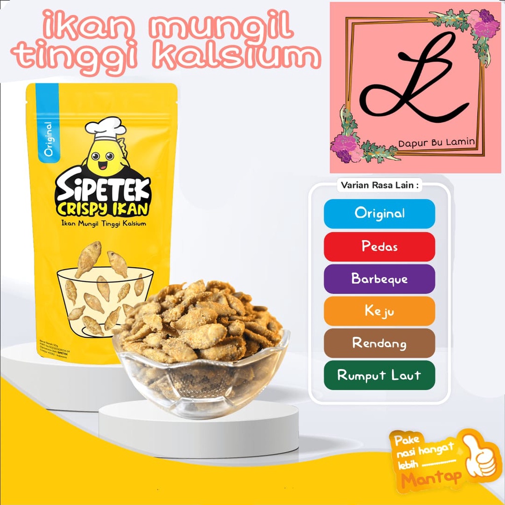 

si petek . ikan crispy , makanan sehat ikan mungil tinggi kalsium