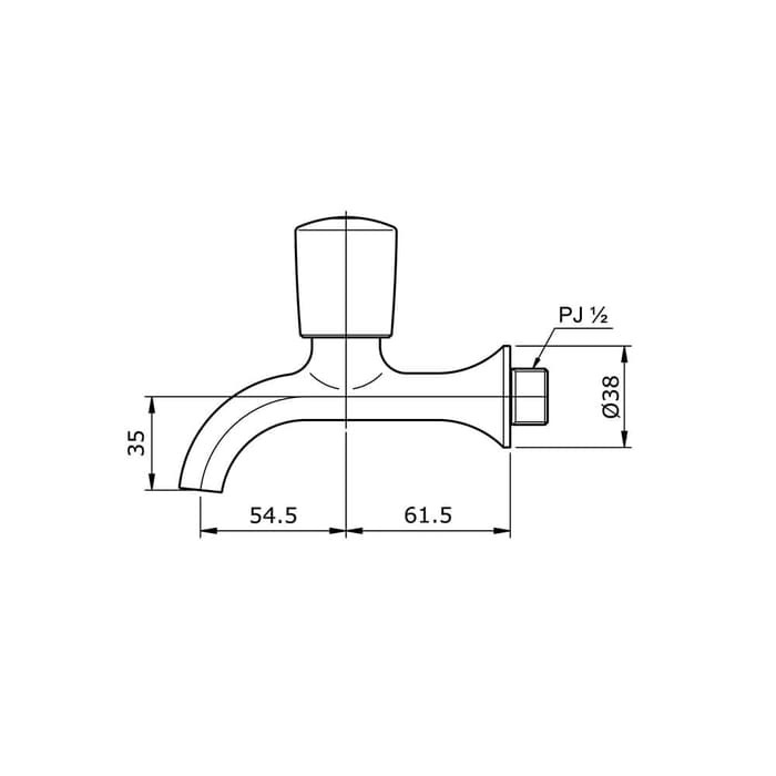 KRAN KERAN TEMBOK TOTO TX 130 L