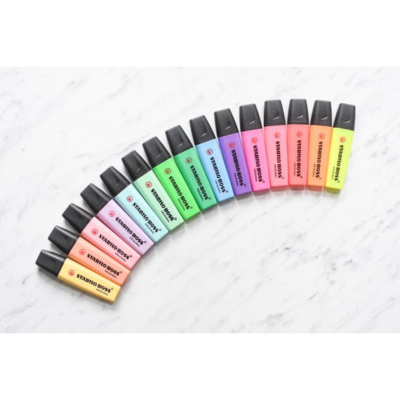 

STABILO BOSS HIGHLIGHTER WARNA PASTEL & ORIGINAL | TEXTLINER TEXTMARKER