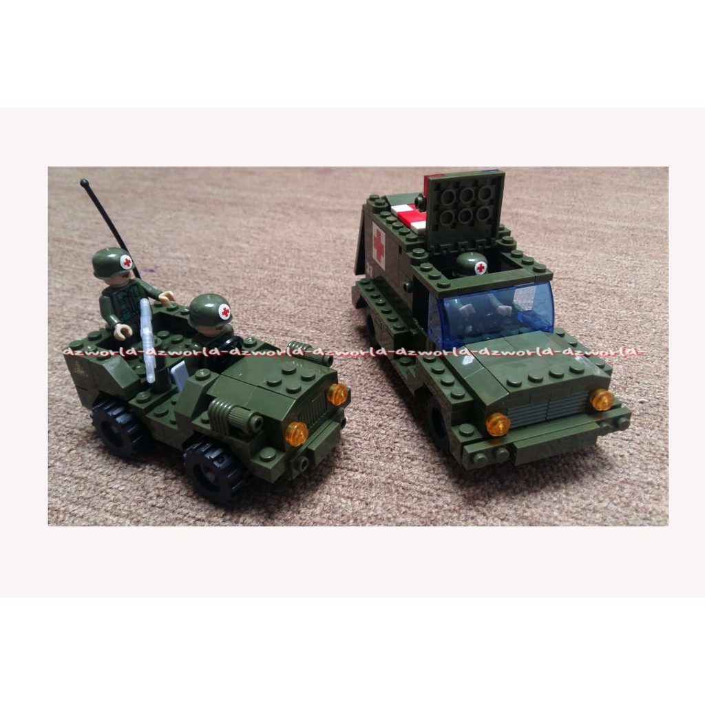 Emco 8811 Medic Set Brix Army Heroes Mainan Block Mainan Edukasi Emco8811